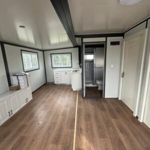 Mini maison mobile avec deux chambres et cuisine – Modèle Deluxe Stahlworks