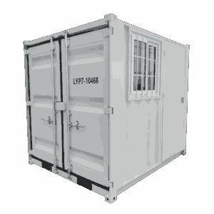 Conteneur maritime standard 12 pieds blanc