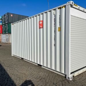 Conteneur 20 pieds High Cube avec portes enroulables